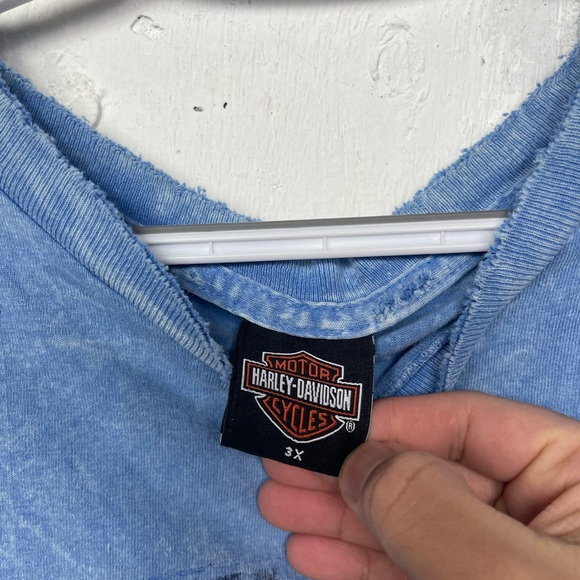 Harley Davidson Distressed Tee Shirt size 3X - Picture 6 of 7